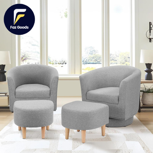 Swivel accent chair set 2 - of,