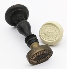 JUDGES GAVEL & QUILL 'JOHAN ANDERSSON ' NAME INTAGLIO SEAL 19TH CENTURY