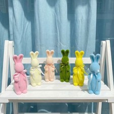 Flocked Easter Bunny Decor