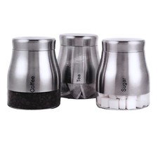 Set Of 3 Glass Tea Coffee