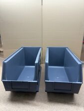 Plastic Parts Lin Bins Storage Boxes Workshop Picking Bin Rack 205x450x230 x2