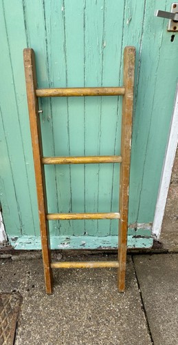 Vintage wooden step ladder - vintage,