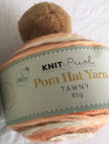 Pompom hat yarn kit - pompom,