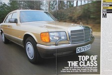 Original 1986 Autocar extracted mag road test: MERCEDES-BENZ 420 SE / 420SE