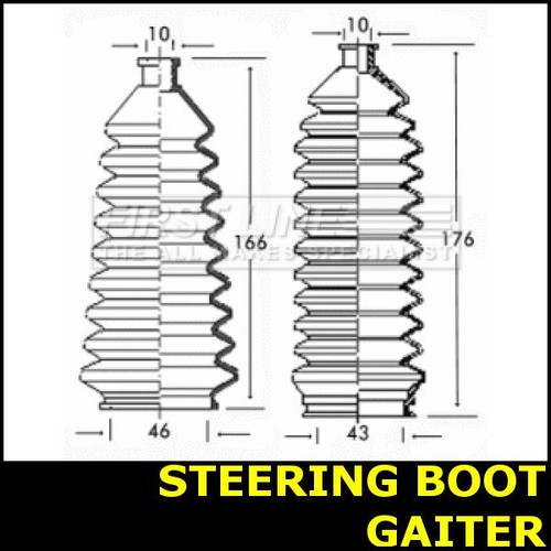 Steering boot gaiter fits - steering,