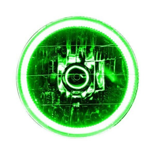 Green halo headlights - h4, angel