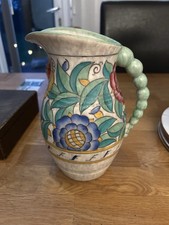 Charlotte Rhead 1930s Crown Ducal Persian Rose Large Jug