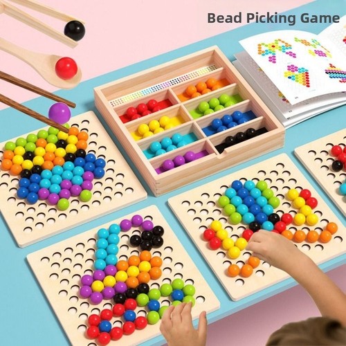 Montessori clip beads fine - clip,