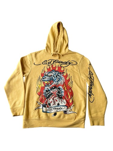 Hardy tiger flame hoodie - ed,