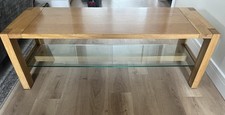 Marks & Spencer Sonoma Light Oak And Glass Coffee Table