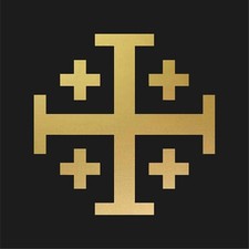 Jerusalem Cross Decal Window