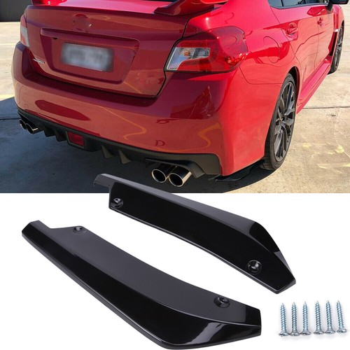 Glossy black car bumper canard - bumper,