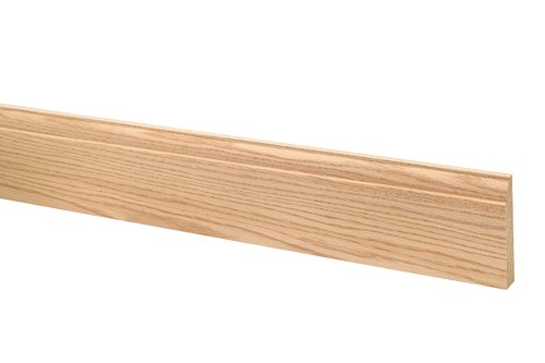 Solid oak skirting ovolo style - ovolo,