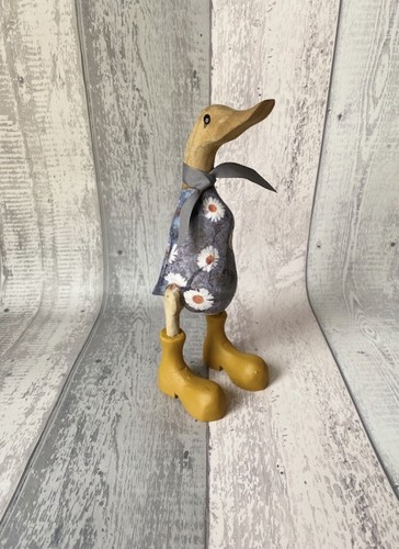 Wooden duck with wellies - wooden,