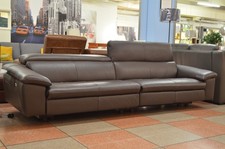 Recliner Sofa Brown Leather