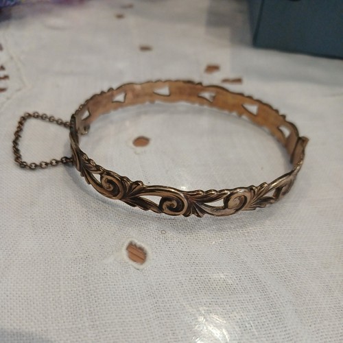 Rolled gold bangle - ,