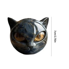 Black Cat Resin Stone Figurine