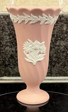 Wedgwood Pink Jasperware Miniature Vase