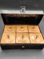 Toleware Spice Box- Six Marked
