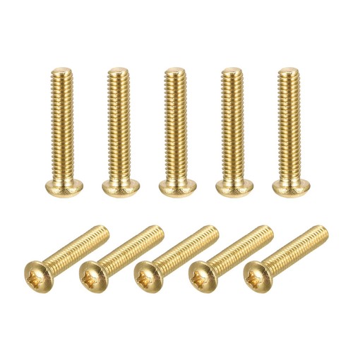 Brass machine screws m4x20mm - brass,