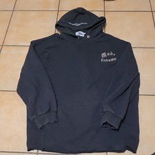 Vintage 90s Rare Nirvana Hoodie Kurt Cobain Grunge Made Extreme Black 2XL