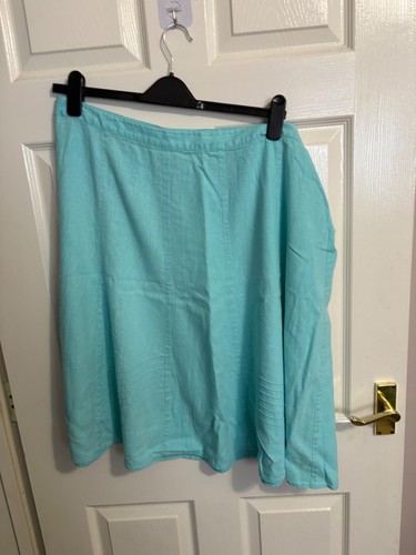 Ladies damart turquoise linen - damart,