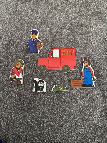 Vintage postman pat wooden - vintage,
