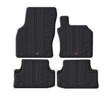 TRAVALL All Weather Floor Mats for Audi A3 (2012-2020) Premium Black Rubber Set