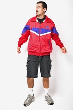 SWIX vintage windbreaker red