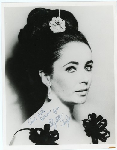Elizabeth taylor signed - elizabeth,
