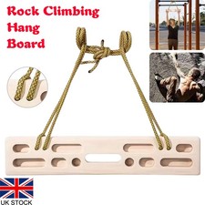 Wooden rock climbing hangboard - rock,