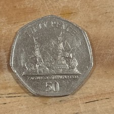 2007 Gibraltar 50p Coin Circulated, Capture of Gibraltar 1704