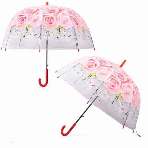 Flowers dome umbrella clear - flowers,