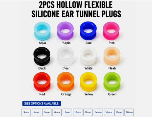 2pcs silicone ear - silicone, plugs