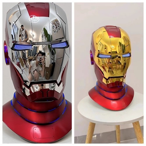 Autoking iron man mk5 helmet - iron,