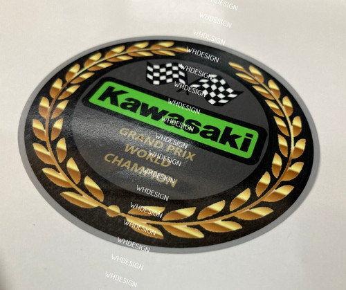 World champions kawasaki badge - champions,