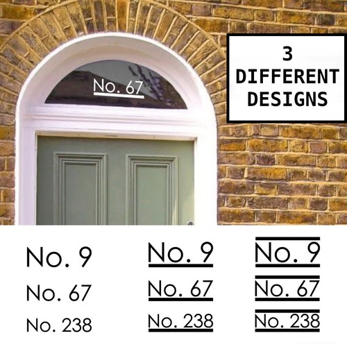 Fanlight custom house number - fanlight,