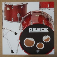 greetings card feat. PEACE PARAGON DRUM KIT , 15x15cm with envelope #ABX