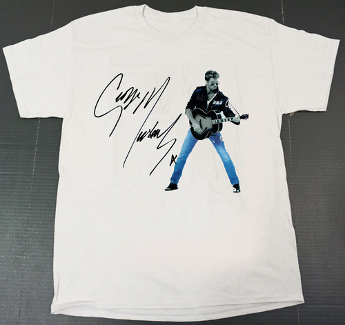 George michael signed shirt - t,