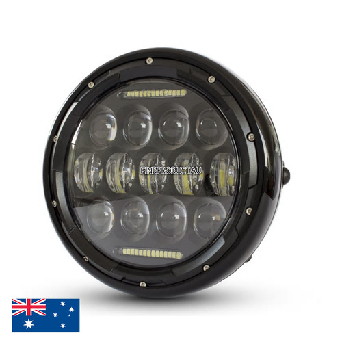 Led retro motorcycle - 7.7",