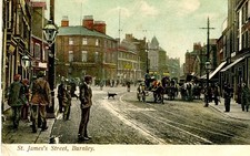 Horse & Carts on a very busy