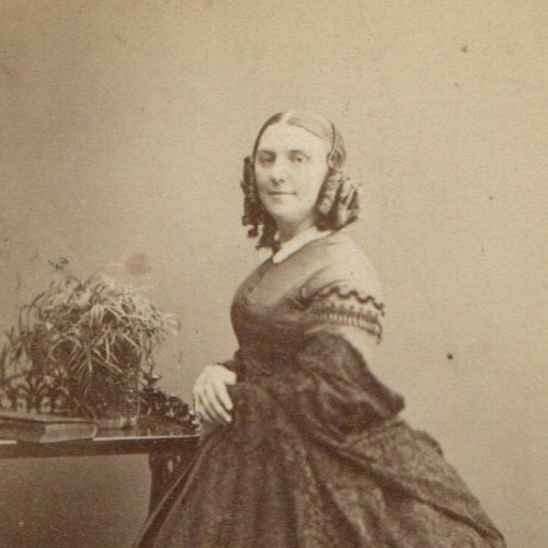 London cdv lady hair - hair, ringlets
