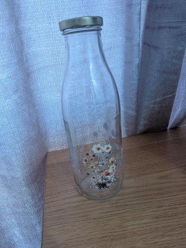 Flower milk bottle vase - milk,