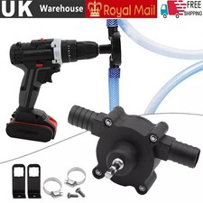 Portable Mini Electric Drill Pump for Water, Oil & Diesel, Handheld Self-Priming