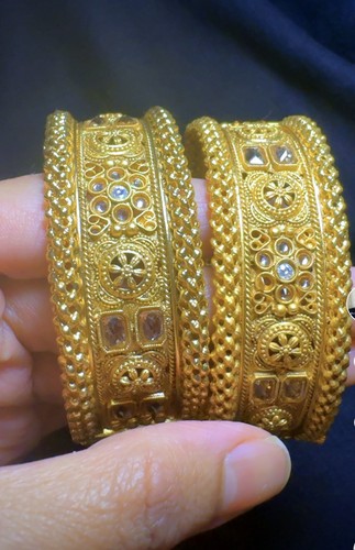 22ct gold plated - gold, bangles