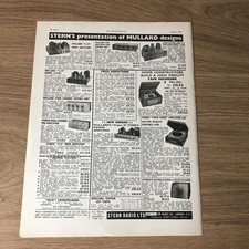 GRAM188 MAGAZINE ADVERT 11X8 MULLARD 5-10 MAIN AMPLIFIER