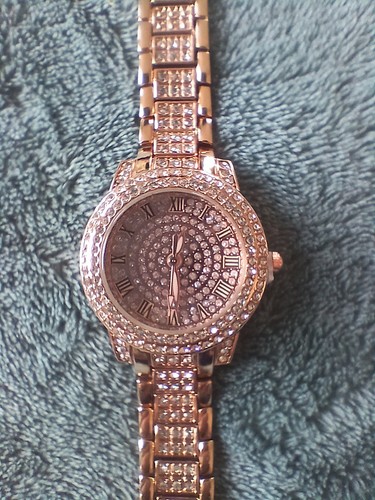 Rose gold ladies diamonte - rose,