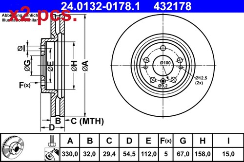 Pcs front brake - brake, rotos