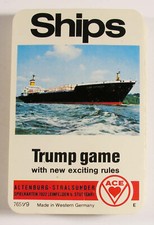 SHIPS ACE TRUMP VINTAGE CARD