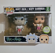 Rick and Morty - Buff Rick / Buff Summer 2 pack Funko Pop Vinyl - 2017 Exclusive